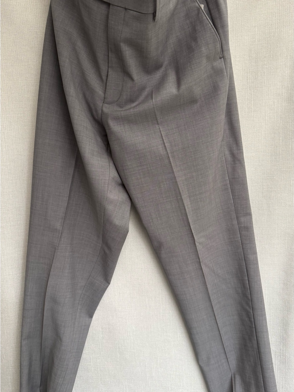 Calvin Klein Light Grey Wool Dress Pants